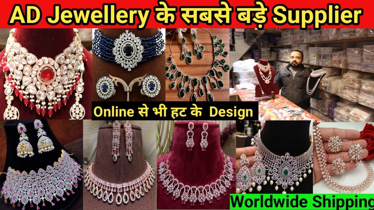 Latest Bridal AD Jewellery Collection 2023 | Premium Real AD jewellery Shop in Delhi Sadar Bazar