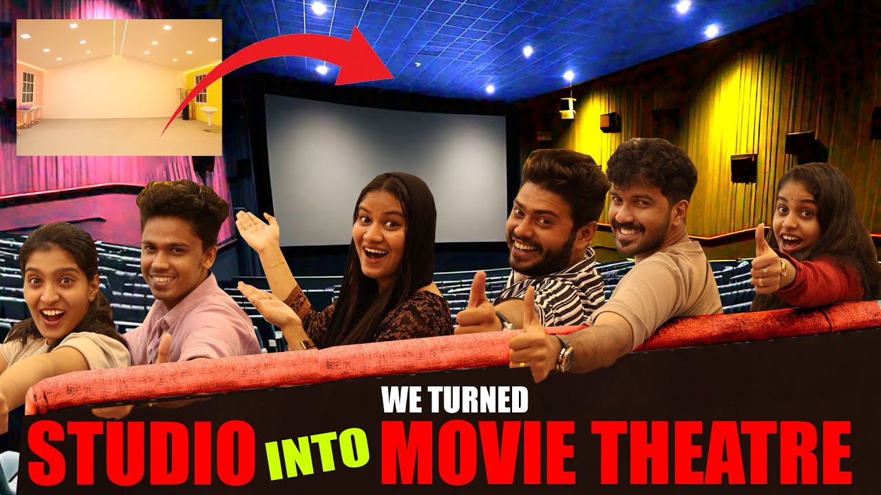 WE TURNED OUR STUDIO INTO A MOVIE THEATRE 😍🍿| DREAM COME TRUE MOMENT ❤️ | PULLOTHI