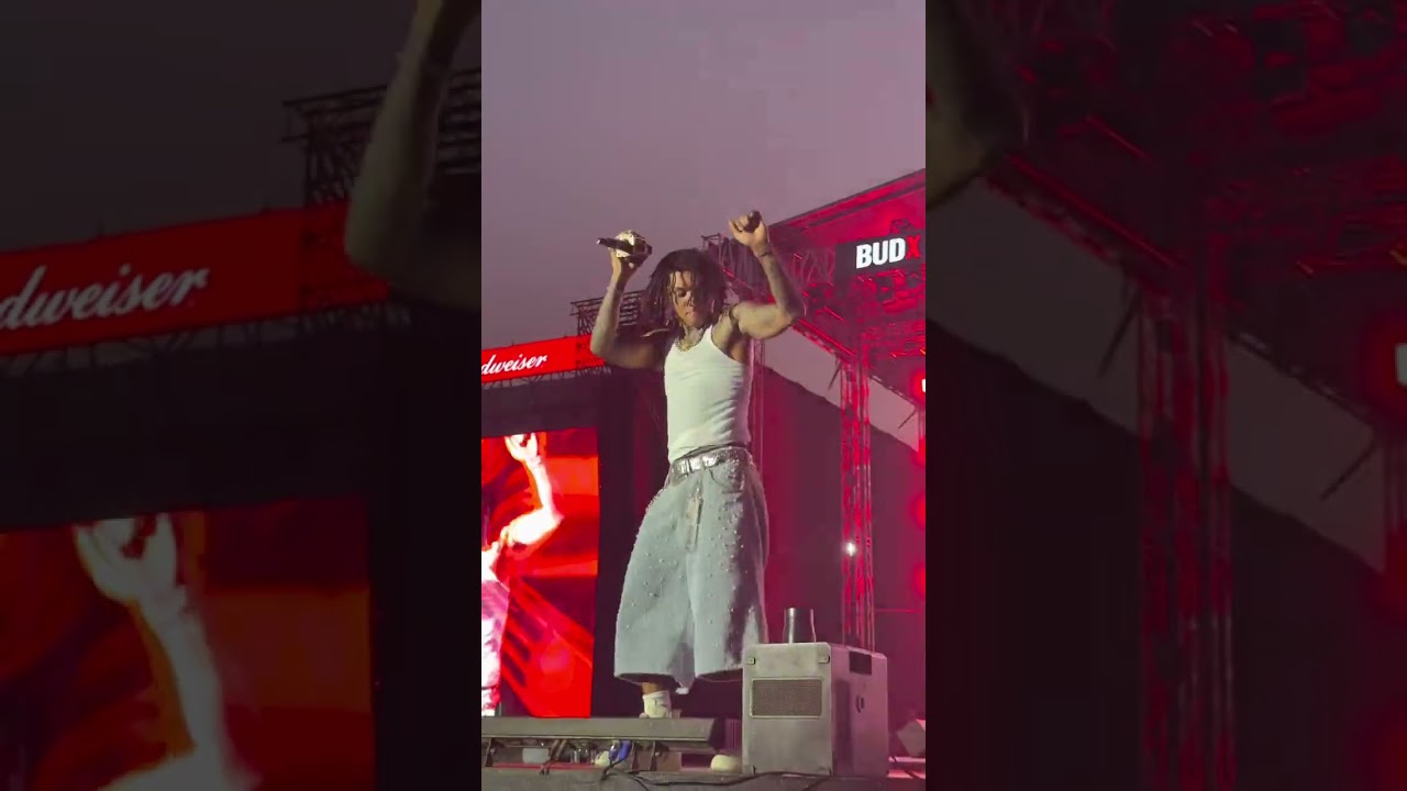 SWAE LEE LIVE AT ROLLING LOUD INDIA‼️🇮🇳 @therealpragency #rollingloud #india #swaelee #festiva 1