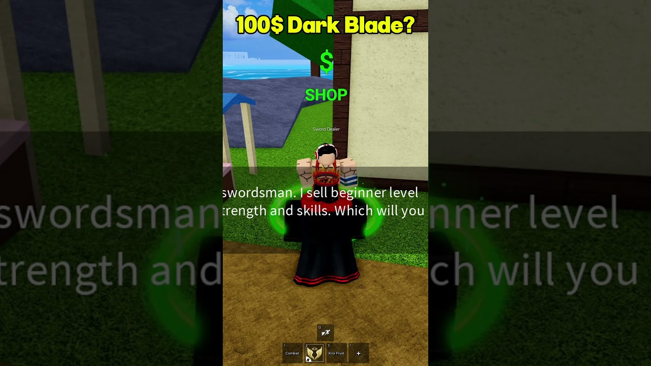 This NPC sells DARK BLADE?