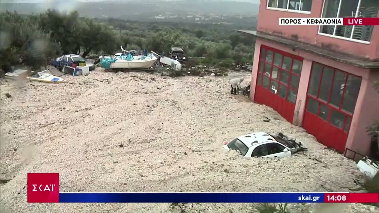 Κακοκαιρία: Με καθυστέρηση το 112 σε Κεφαλονιά και Ζάκυνθο– Πλημμύρισαν σπίτια, καταστράφηκαν δρόμοι