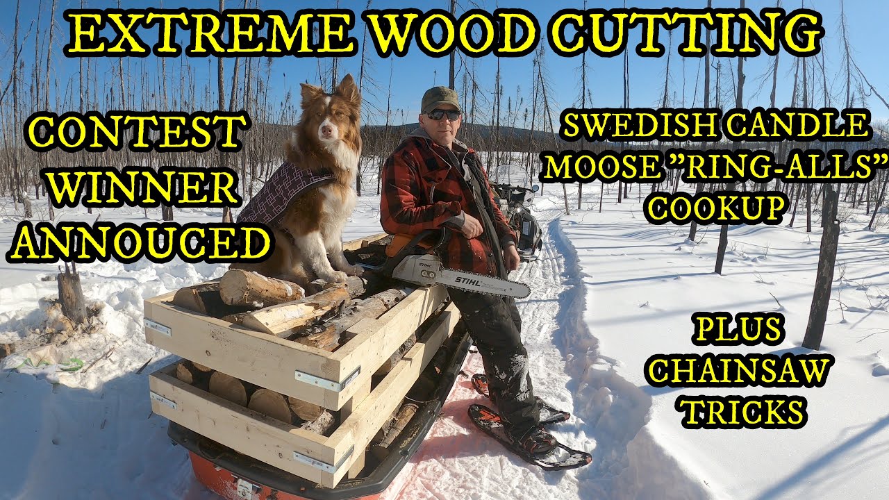 EXTREME Wood Sleigh, SWEDISH CANDLE 