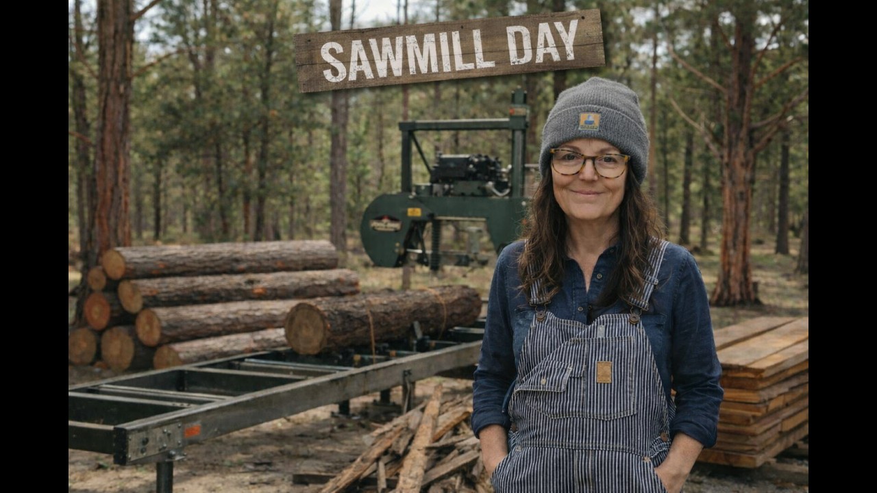 Cedar Milling Marathon: Processing 25 Logs on the Homestead