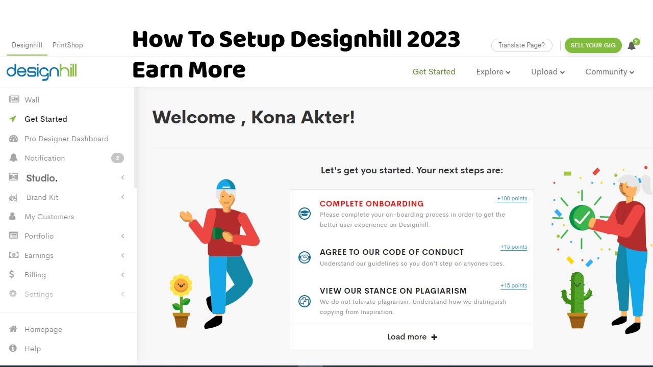 How To Create Designhill Account  | Designhill Account Setting 2023