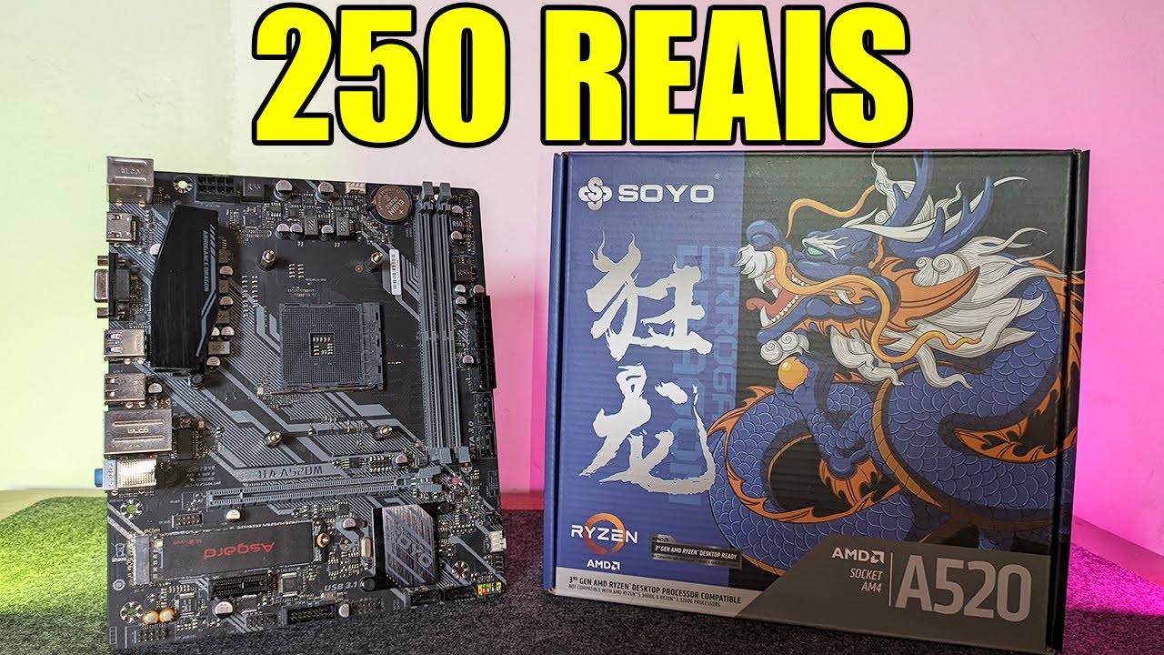 A520 SOYO - É UMA DECEPÇÃO??? UNBOXING E TESTE COM RYZEN 7 5700X