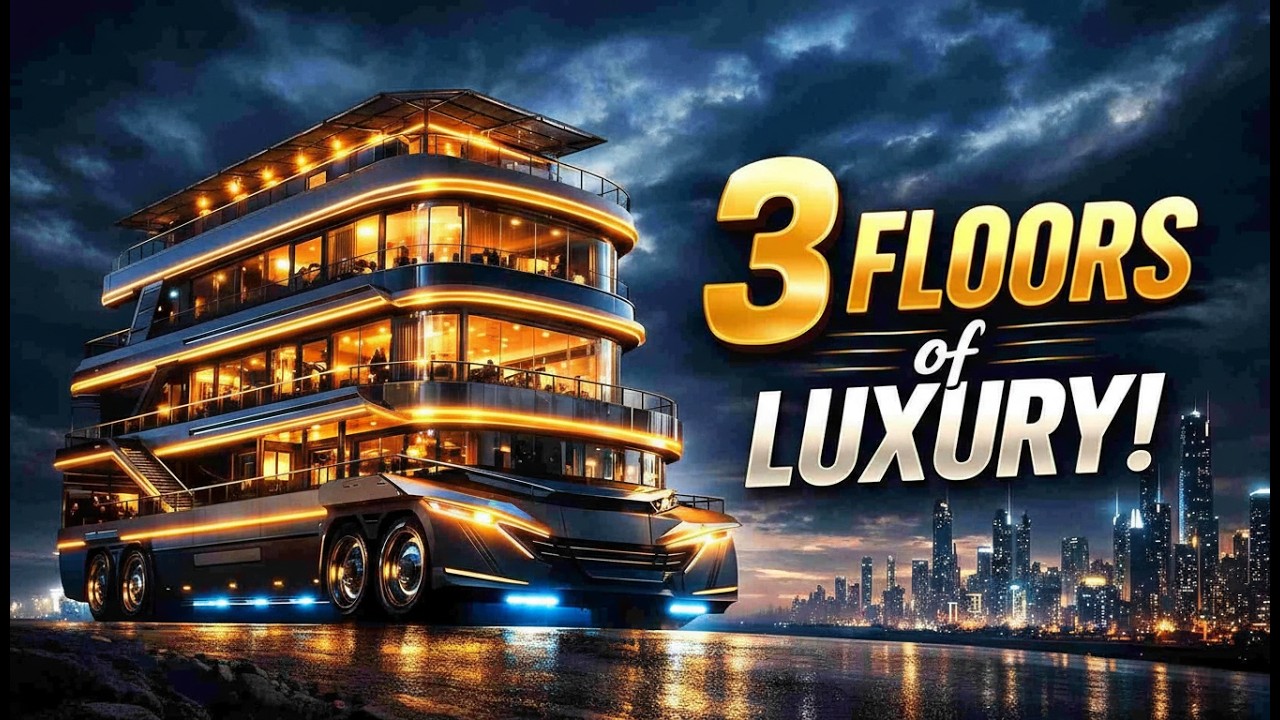 This $5M Mobile Mansion Expands in 3 Minutes  Titan SkyCastle 2050 Concept