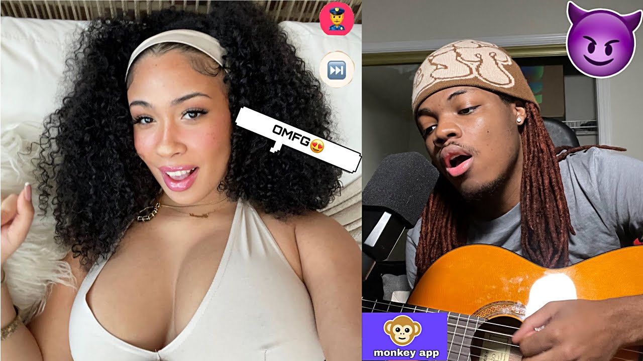 RIZZ GOD RETURNS SINGING TO BADDIES (MONKEY APP)😍