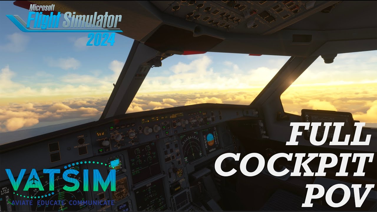 FULL APPROACH into Hamburg A333 P2F Cockpit POV | VATSIM | MSFS2024 | ULTRA GRAPHICS