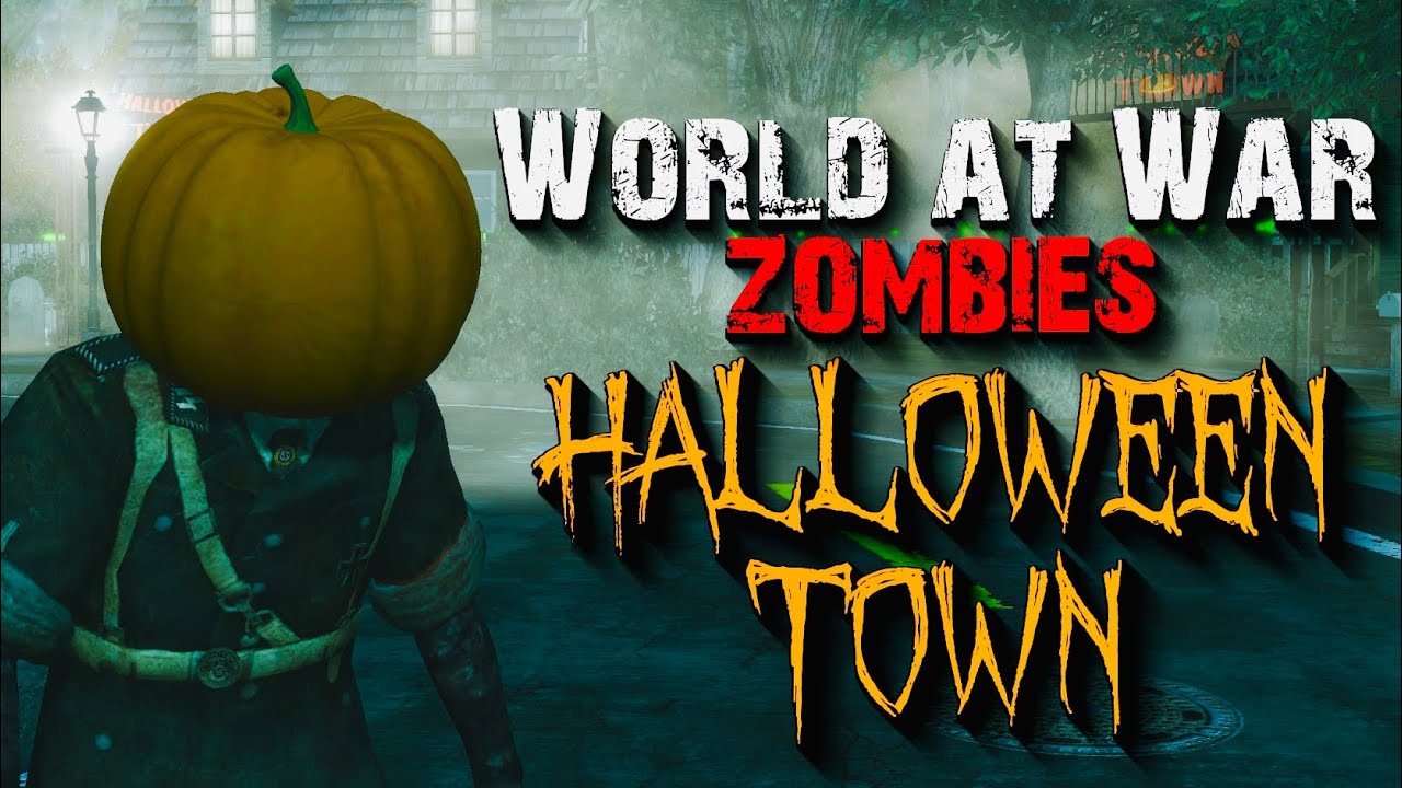 World at War Custom Zombies: Halloween Town с концовкой!!!