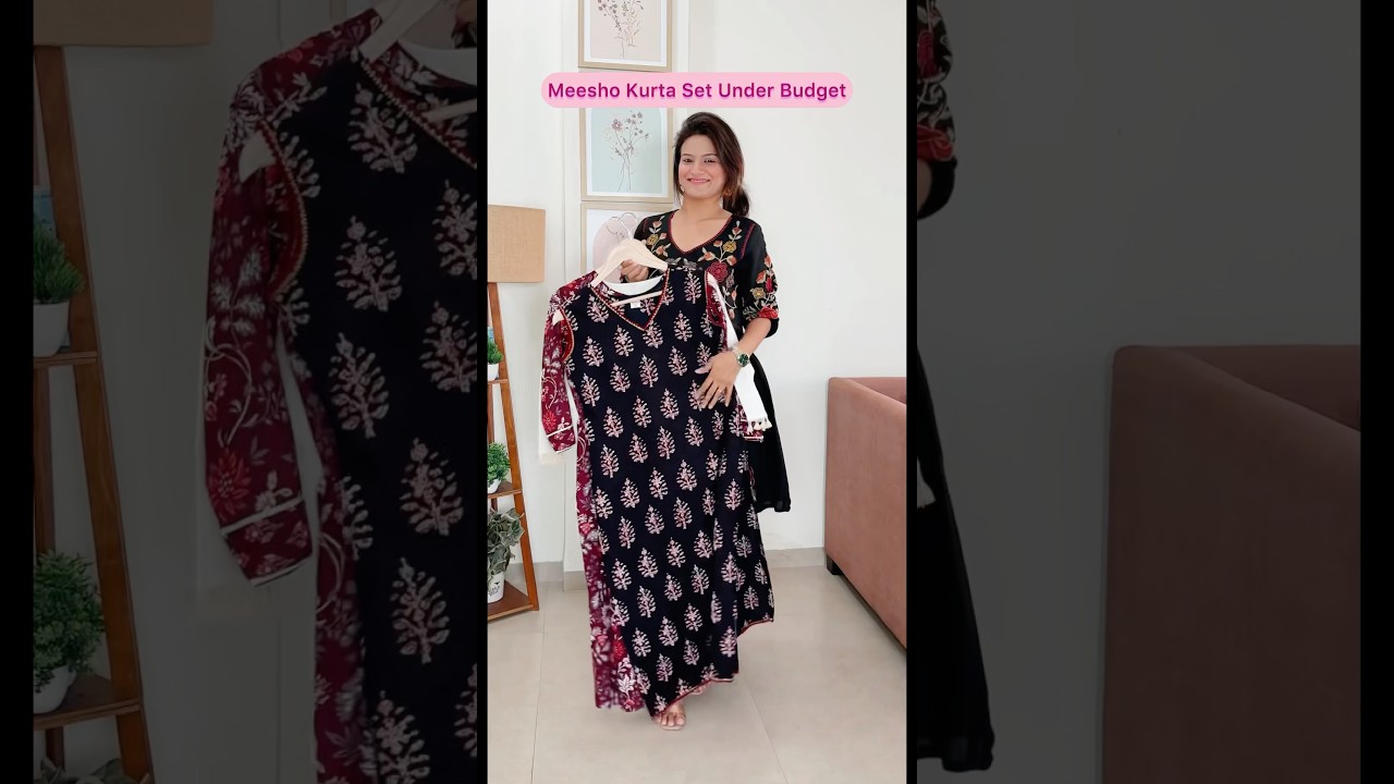 Meesho Kurta Set Haul l Cotton Kurti Pant Dupatta l Meesho latest summer  haul #meesho #kurtaset