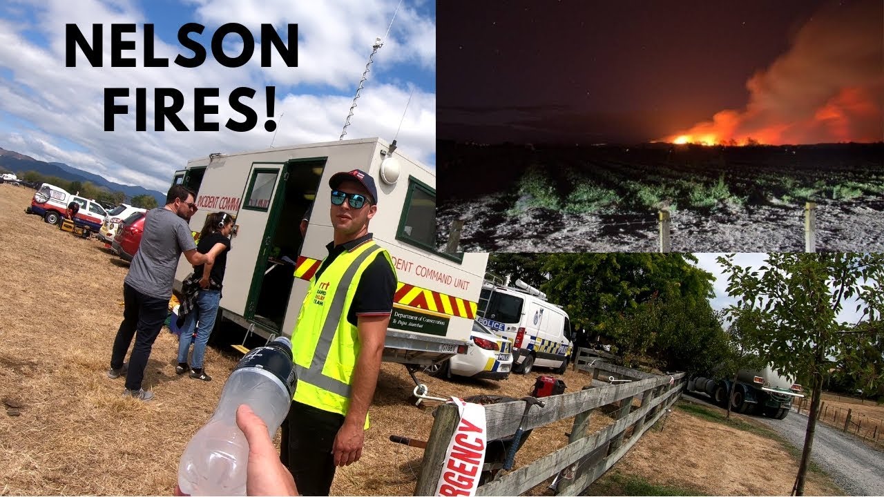Nelson fires, Handing cold drinks to the Firefighters