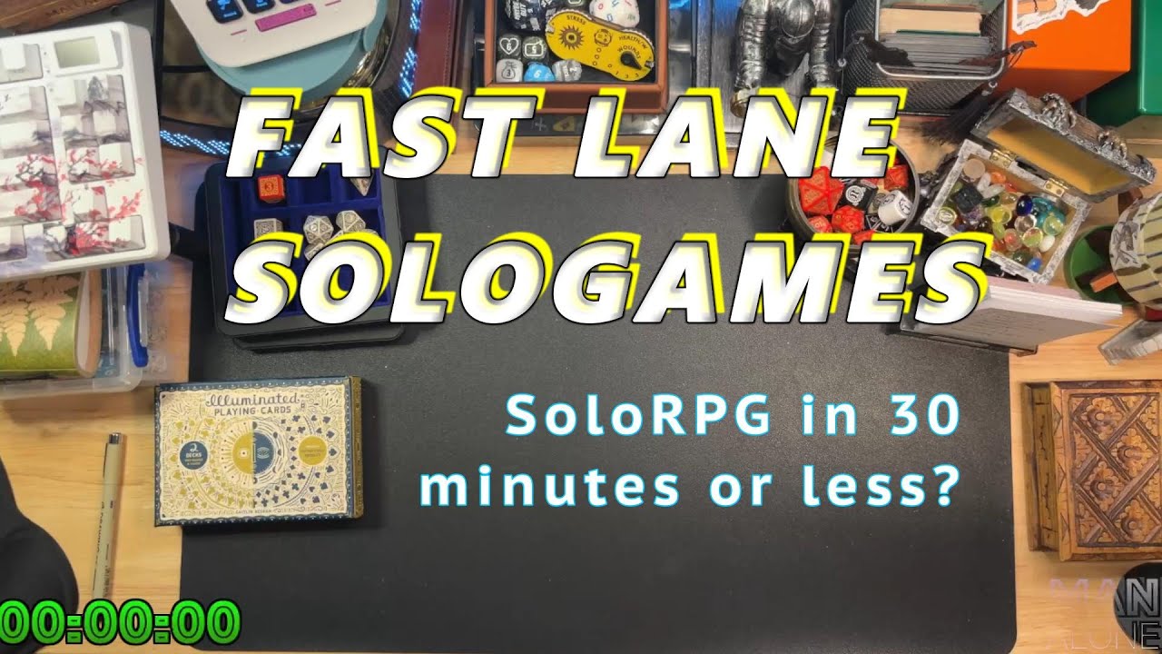 Five (5!) SoloRPGs you can Pick Up, Learn, & PLAY...in 30 minutes (plus New AlienRPG Solo & Merch!)