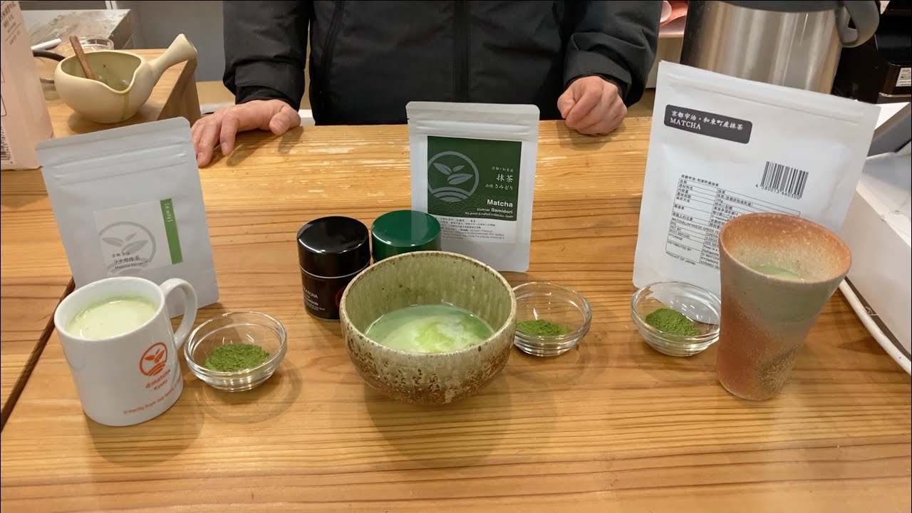 How to brew three types of matcha latte -- d: matcha Tea School