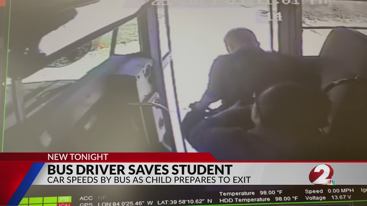 Tecumseh bus driver saves student from being hit by car