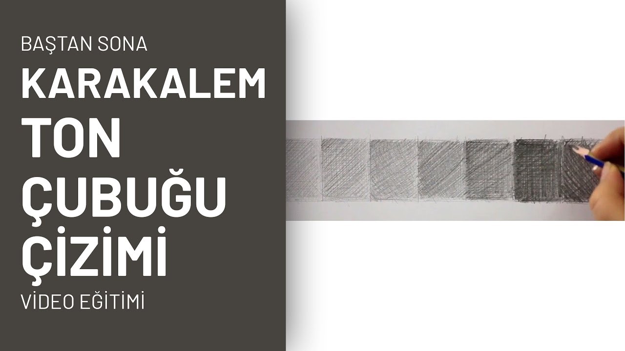 Baştan - Sona: Karakalem Ton Çubuğu Çizimi Video Eğitim Seti