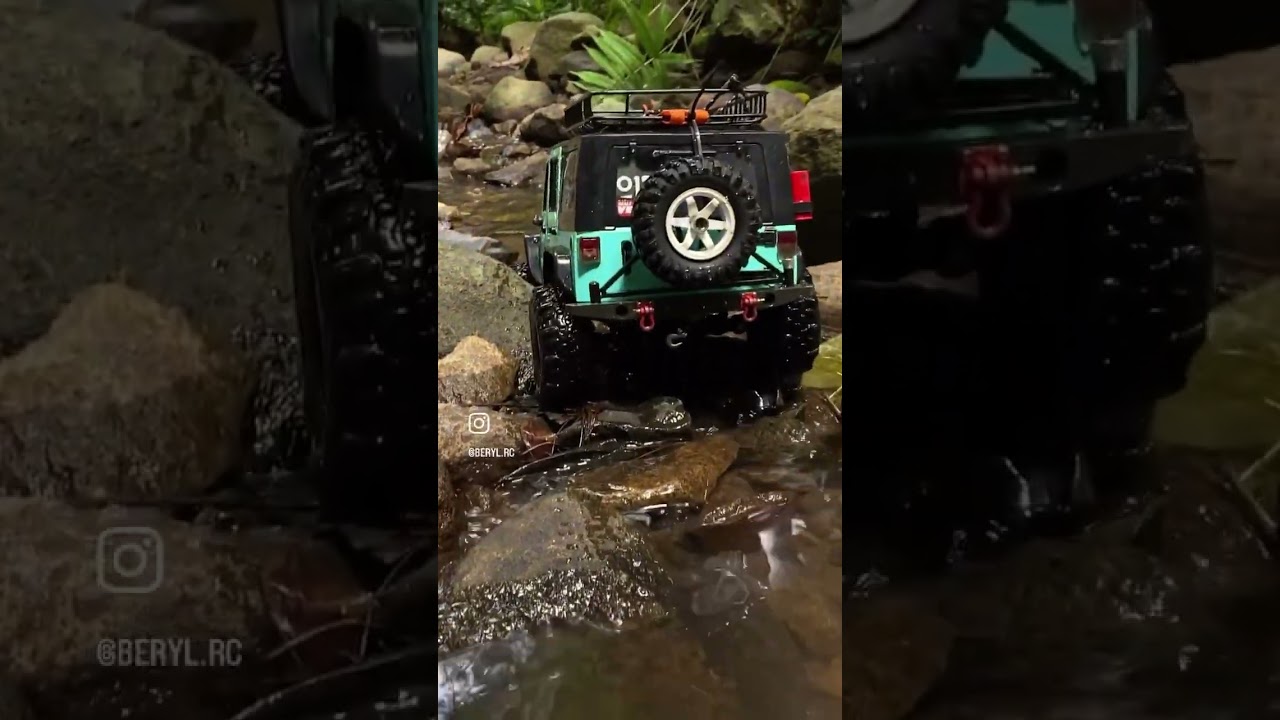 rc jeep rubicon 1/10 hard body injora with kit austar