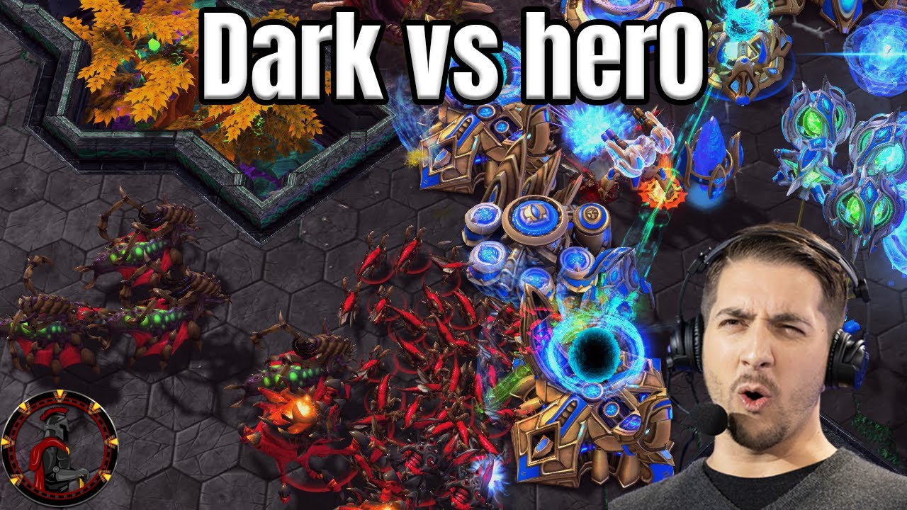 herO vs Dark - EPIC SC2 bo5 PvZ AMAZING and CRAZY Games