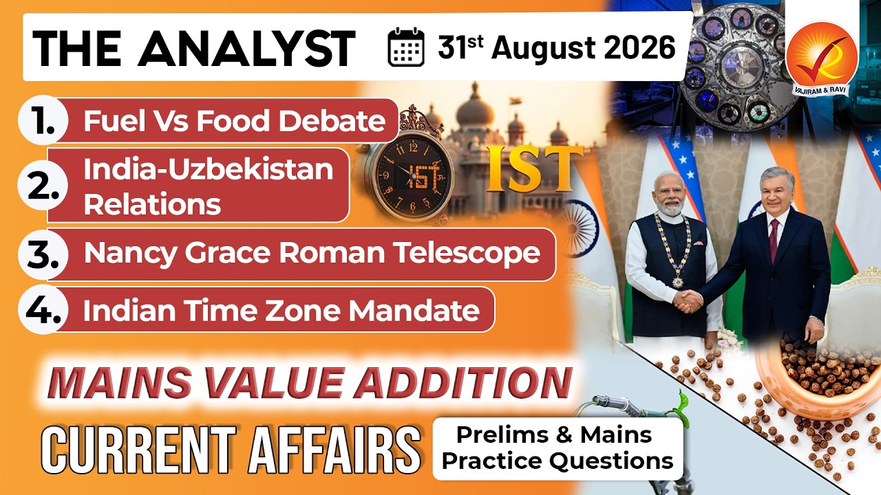 Current Affairs Today 31 Aug 2026 I UPSC Daily Current Affairs I The Hindu Analysis I The Analyst