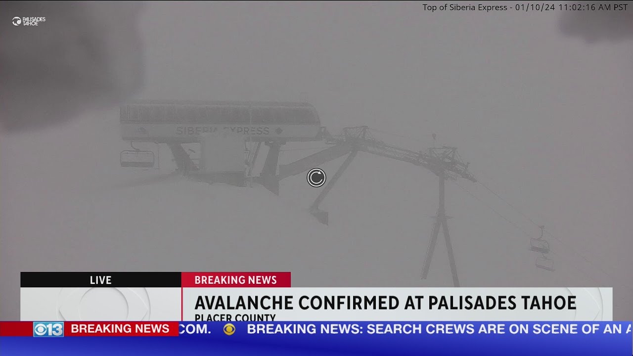 Avalanche confirmed at Palisades Tahoe
