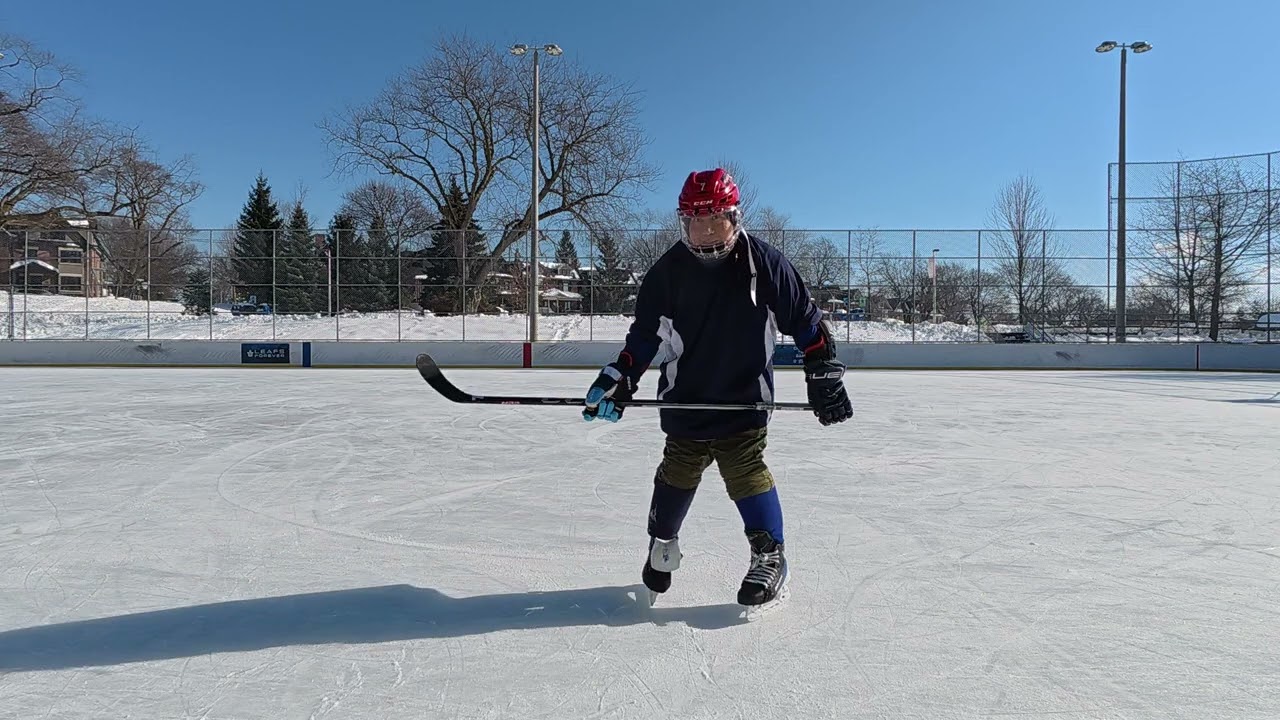 ICE HOCKEY TRAINING PATENT BY JAMES DAVID MA-PUCK PICK UP 360s both FUN!DJI 20260202130500 0009 D