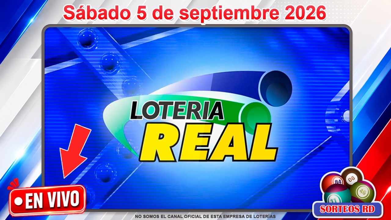 🔴 EN VIVO: Loter&iacute;a Real y Anguilla Lottery 12:55 PM | Resultados Hoy S&aacute;bado 5 de septiembre 2026