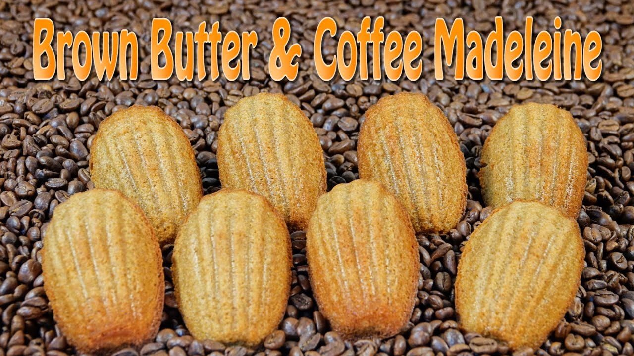 Brown Butter and Coffee Madeleine - How to make these little fluffy shell shaped French cakes