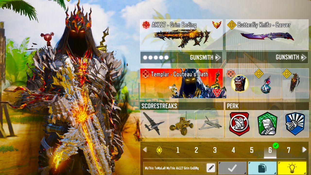 Diamond Mythic AK117 Grim Ending feels so satisfying with the Mythic Templar in CODM HARDPOINT & SND