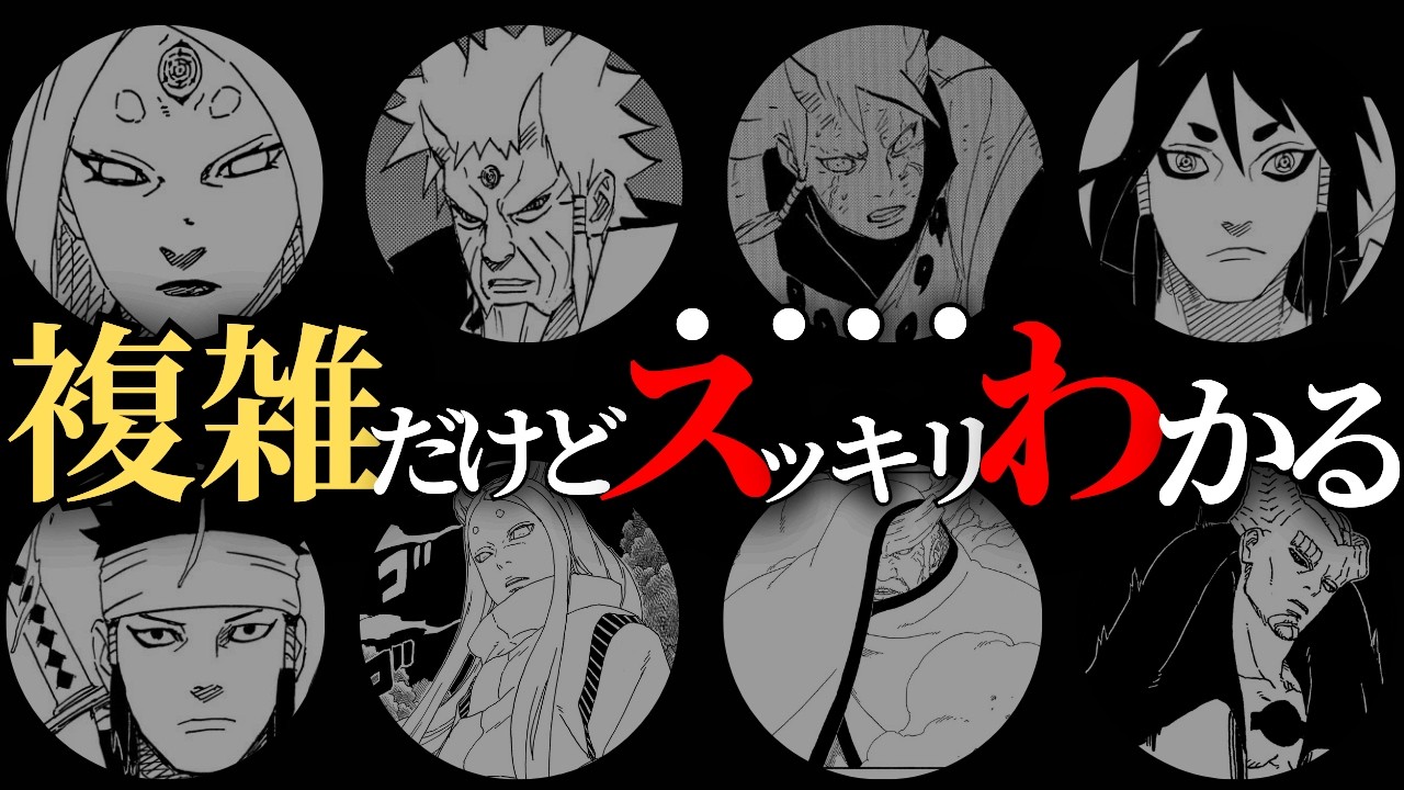 【完全網羅】あまりに規格外すぎる、全11の大筒木一族のキャラクターをまとめてみたってばよ！【NARUTO/ナルト解説】