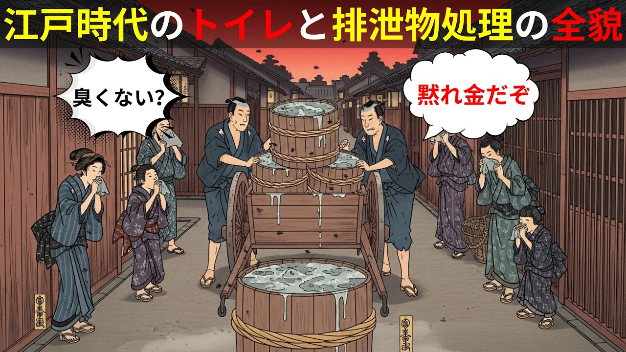 江戸時代のトイレの真相――排泄物は金だった？長屋・代官所・城の処理格差【江戸闇語り】【江戸時代の庶民】