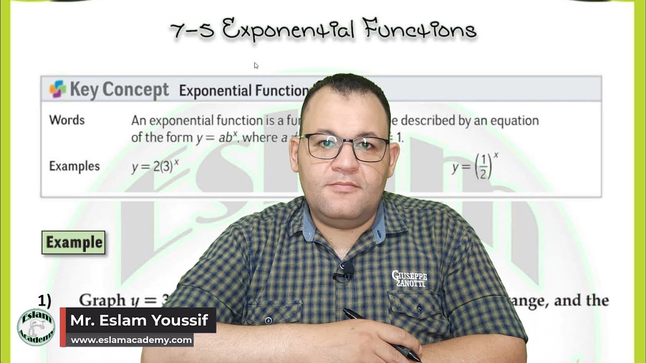 Grade 9 – Chapter 7 – Lesson 5 Exponential Functions