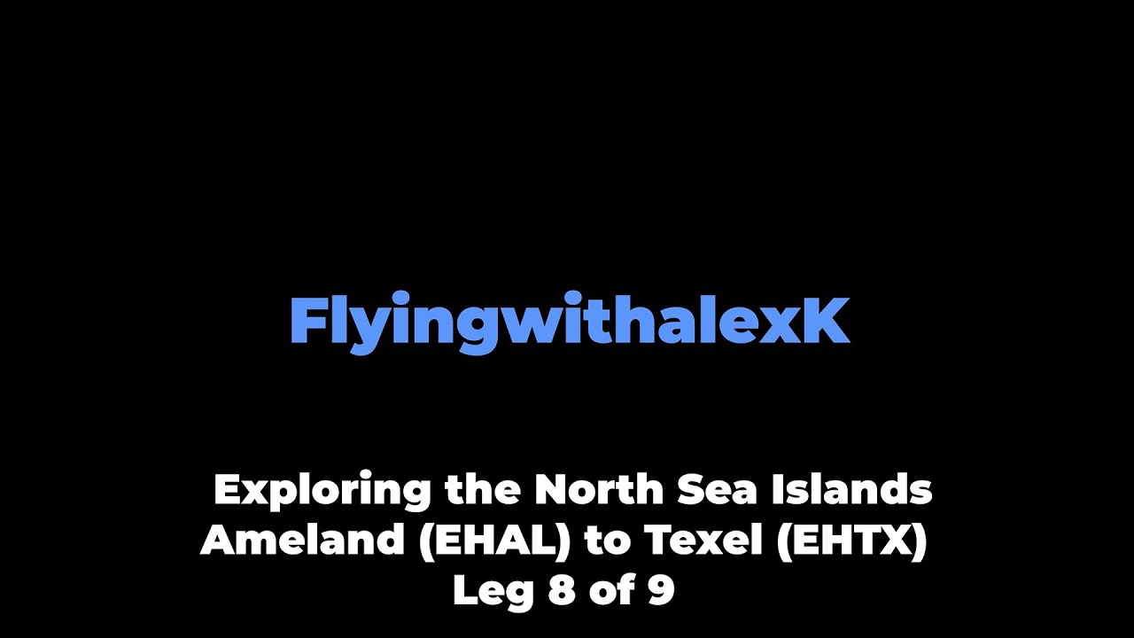 VFR Flight vlog - North Sea Islands tour - Ameland to Texel in a Diamond DA40 with ATC leg 8/9