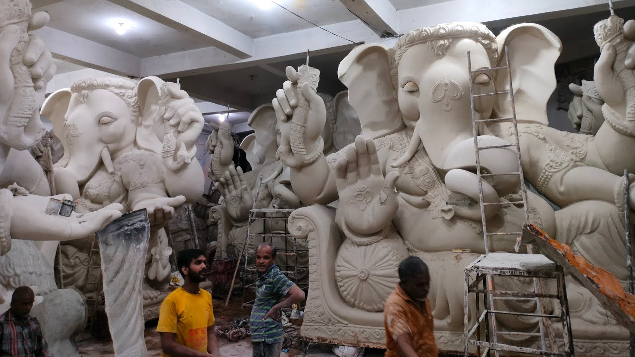 Shree Laxminarayan singh kalakar Workshop|Dhoolpet Ganesh Making Idol 2025 |