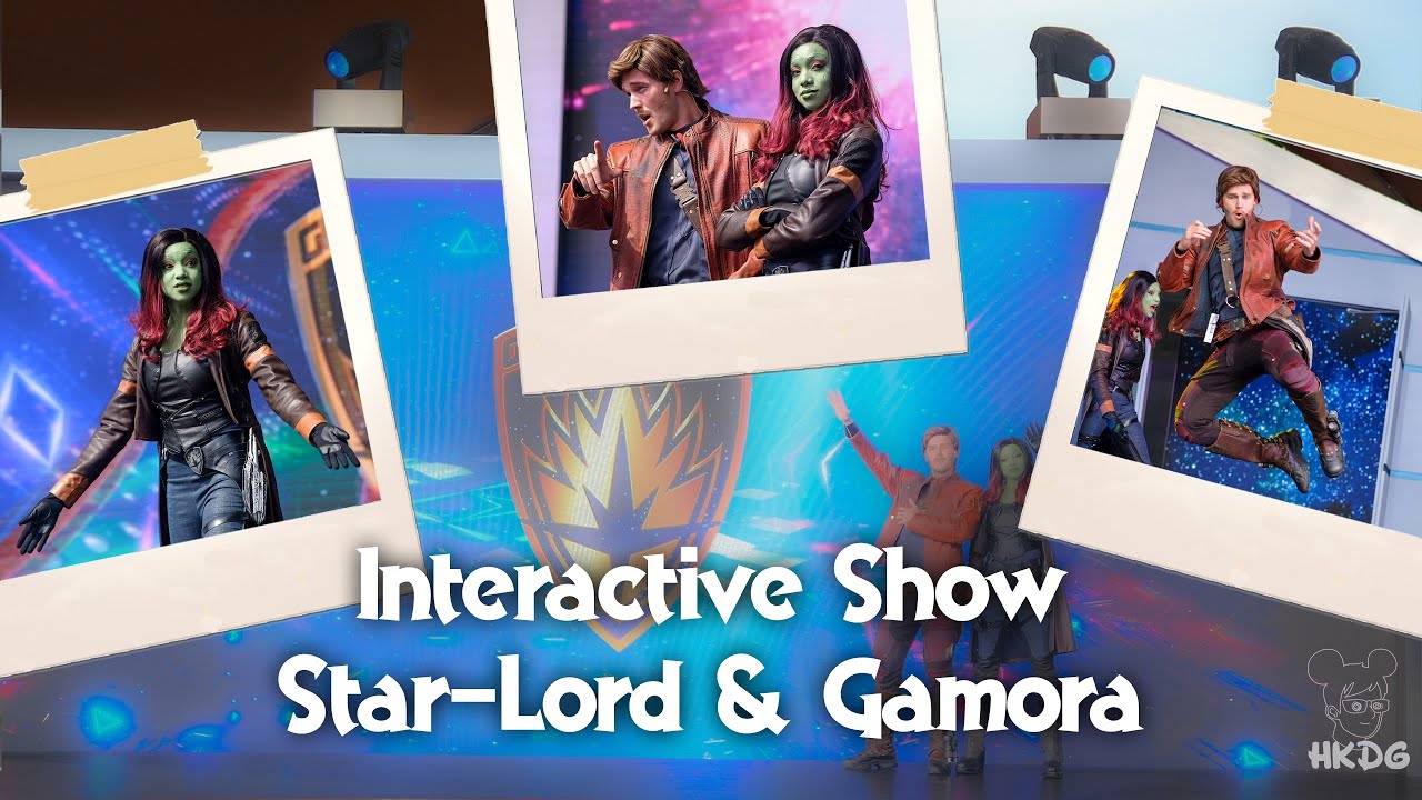 【4K】NEW Star-Lord and Gamora Atmosphere Entertainment｜Hong Kong Disneyland