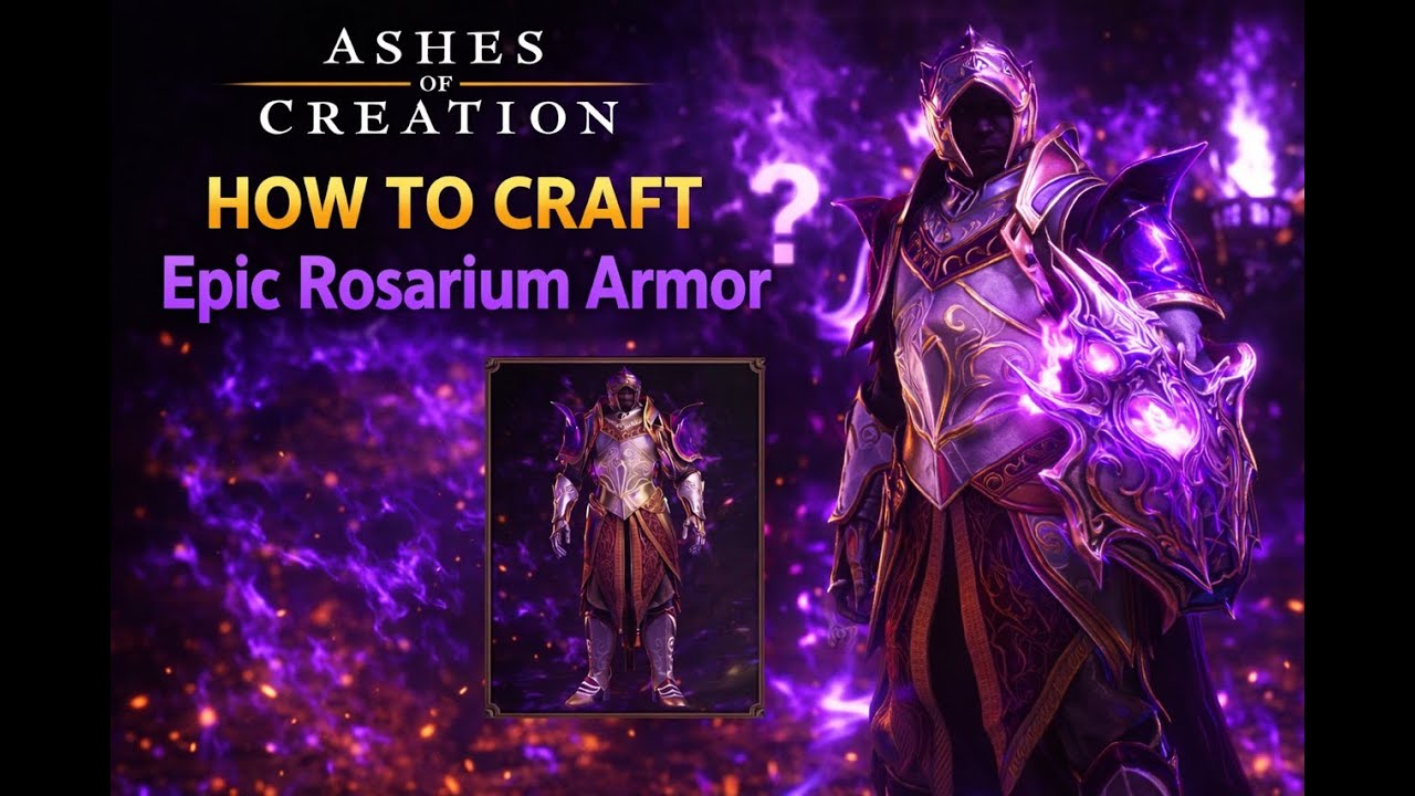 How to make Epic Rosarium Armor in Ashes of Creation!