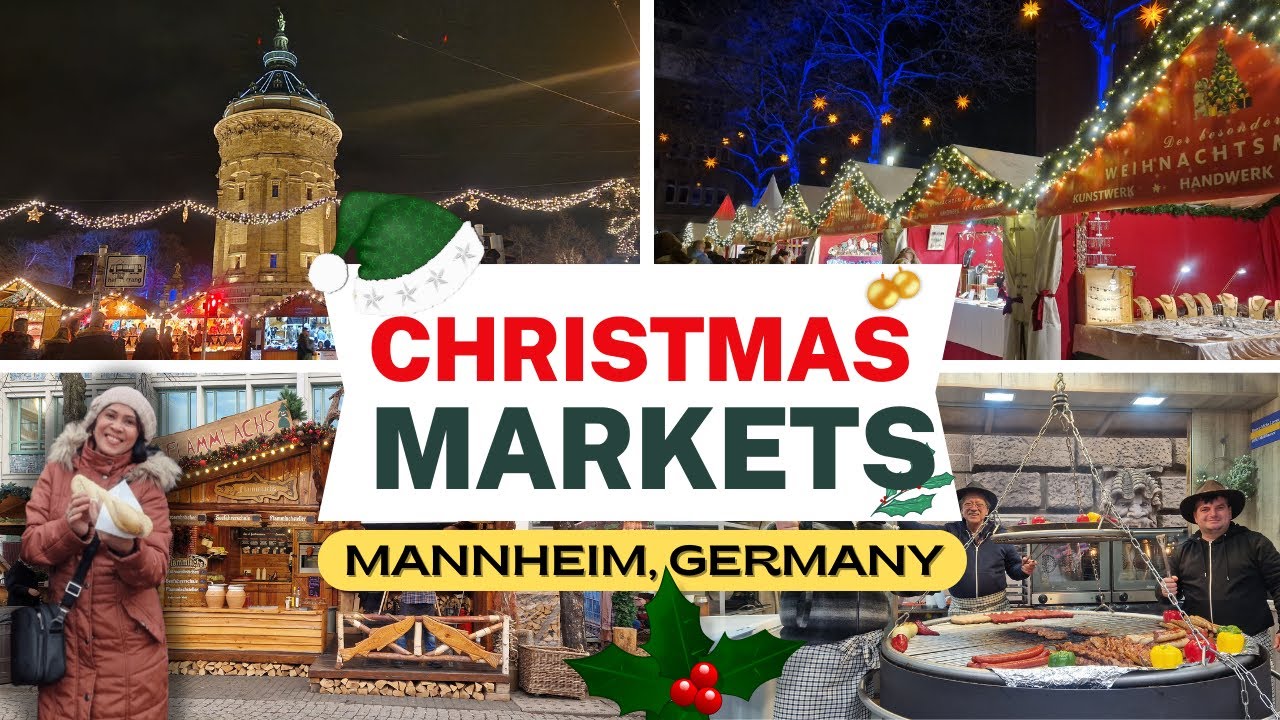 Indulge in Delights at MANNHEIM CHRISTMAS MARKETS 2023 (4K) | Mouth-Watering Street Foods | GERMANY