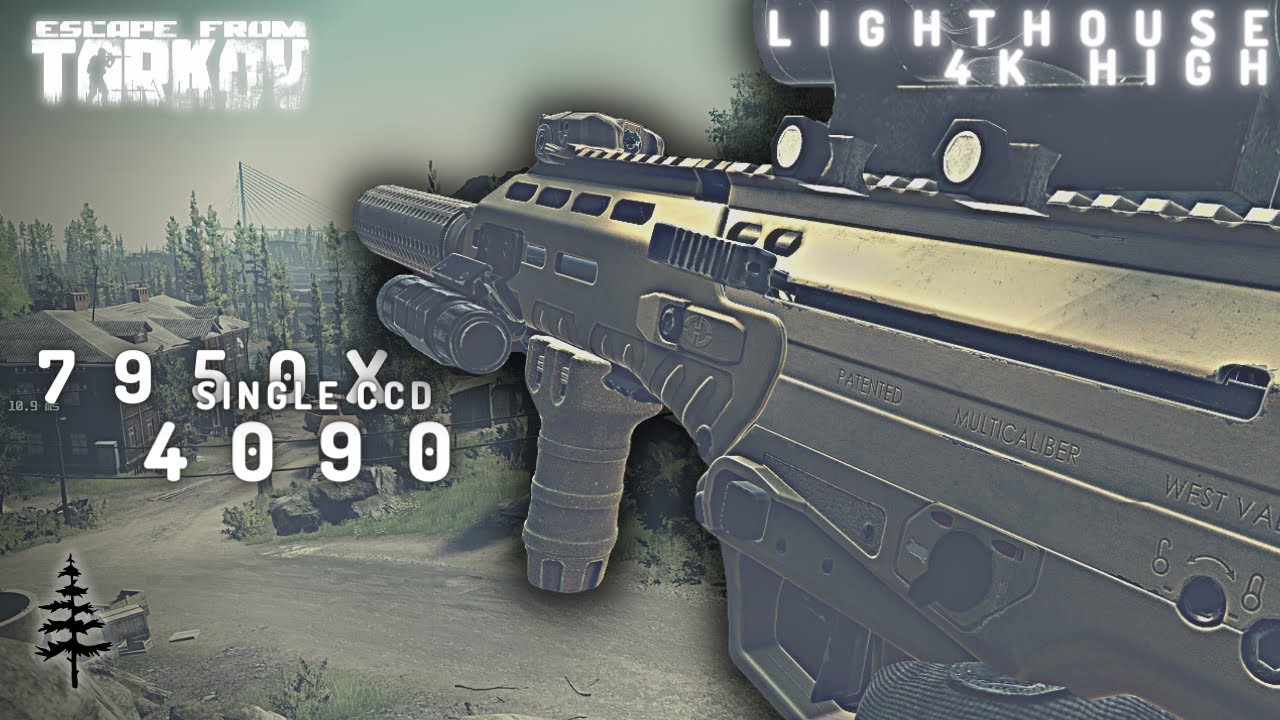 7950X Single CCD + 4090 4K High Lighthouse Escape From Tarkov DDR5-6000MHz CL30