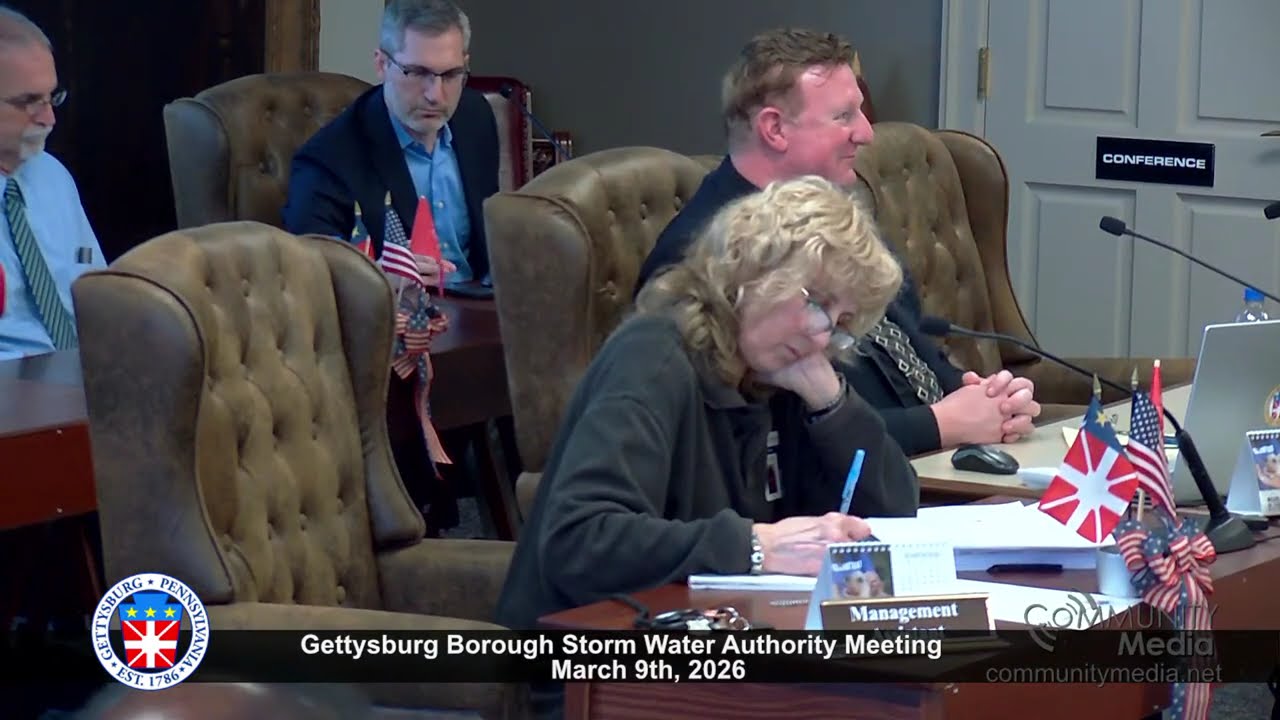 Gettysburg Borough Council Meetings - 03/09/2026