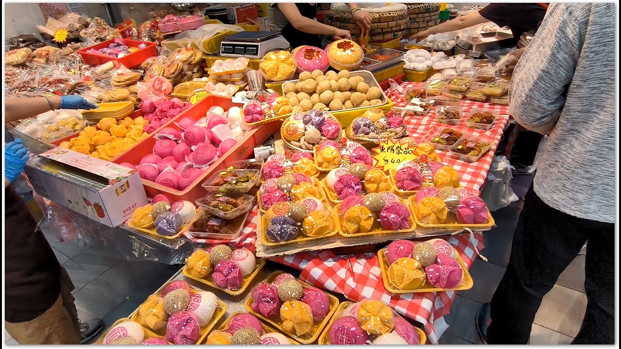香港懷舊糕點 Hong Kong Nostalgic Cakes and Desserts 發糕 茶果 糯米糍 紅豆糕 芝麻糕 缽仔糕 老婆餅 鯉魚門市場 恒發糕點