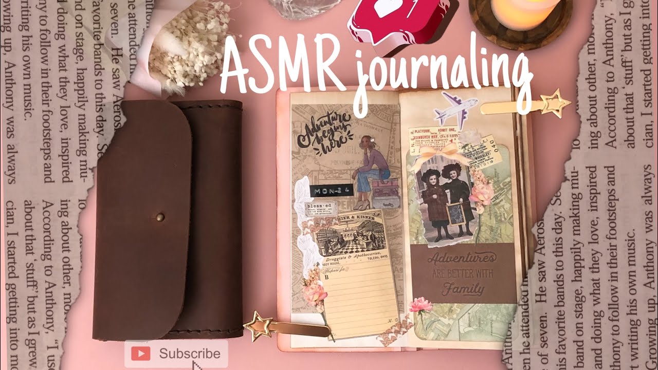 Vintage journal ASMR