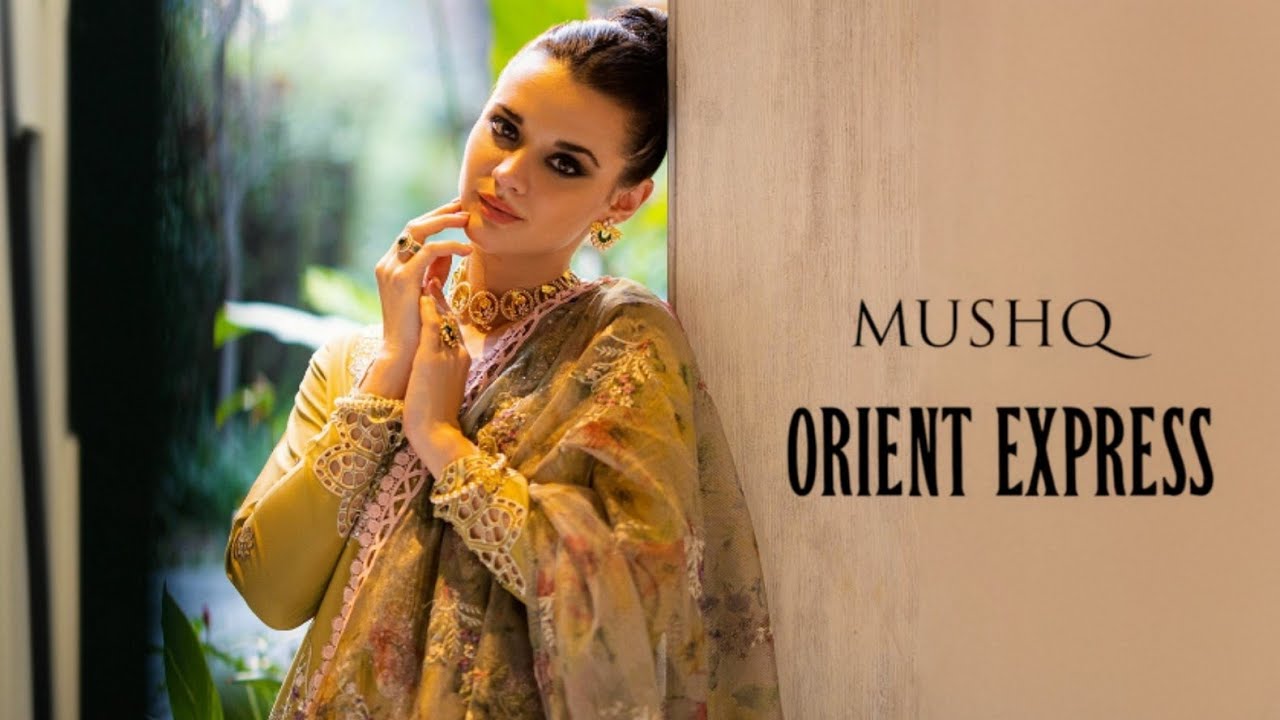 Mushq Orient Express Unstitched Luxury Lawn Collection 2024 | Mushq New Eid Collection 2024