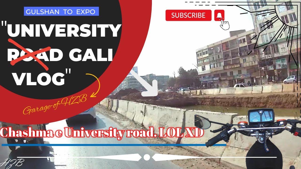 University Gali vlog | BRT construction Karachi | University road BRT Red line  