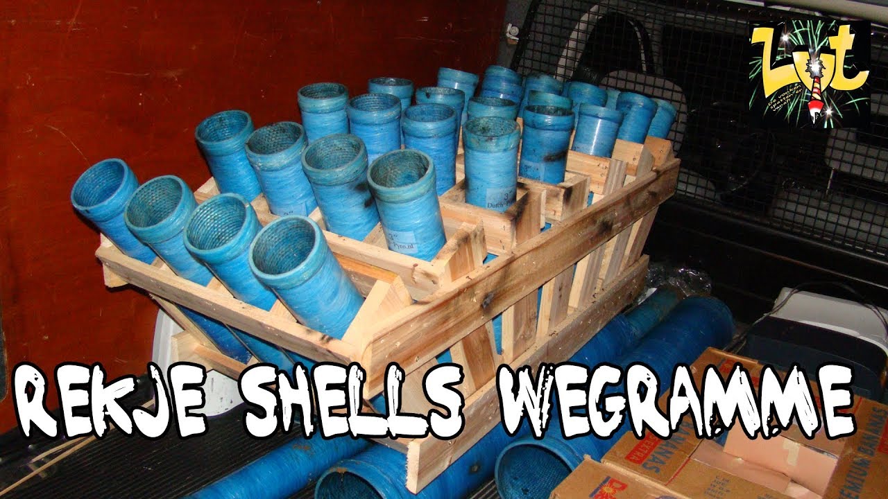 56 x 3 inch Shells Wegrammen in Rekjes Oud en Nieuw