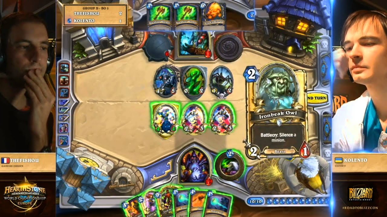 Hearthstone World Championship 2014 EU Qualifier - Groupstage - Kolento vs TheFishou