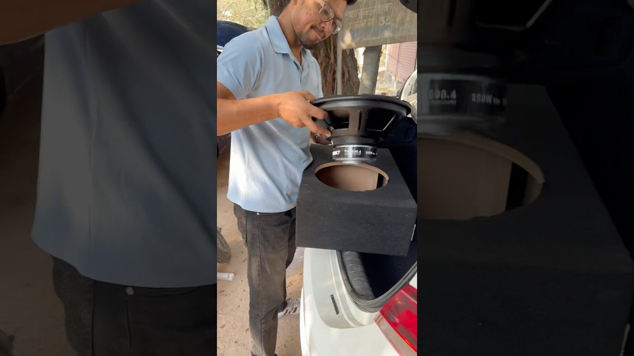 Blaupunkt subwoofer installation in Sonu car #shortsfeed
