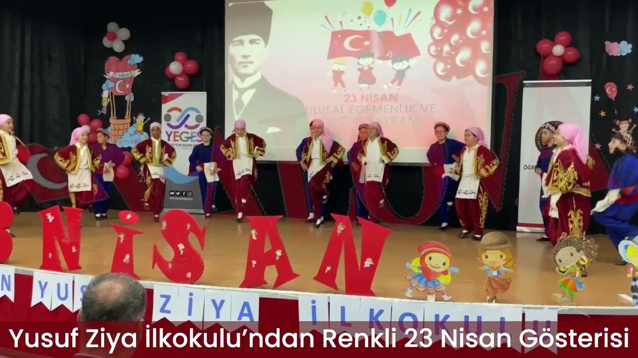 Yusuf Ziya İlkokulu’ndan Renkli 23 Nisan Gösterisi