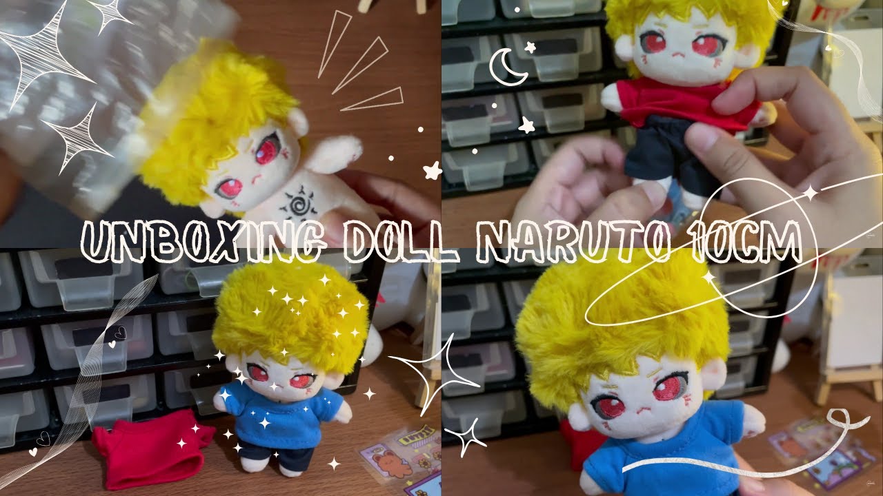 10cm Doll Naruto Uzumaki Little Devil 📦 \ Unboxing and Dress the doll 👕 ✫・゜・。 \ .
