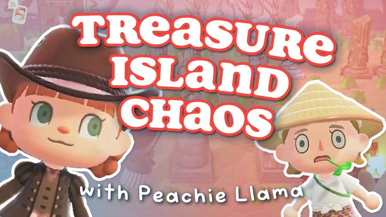 Teaching @Peachie Llama The Ways Of The Treasure Islands - Animal Crossing New Horizons