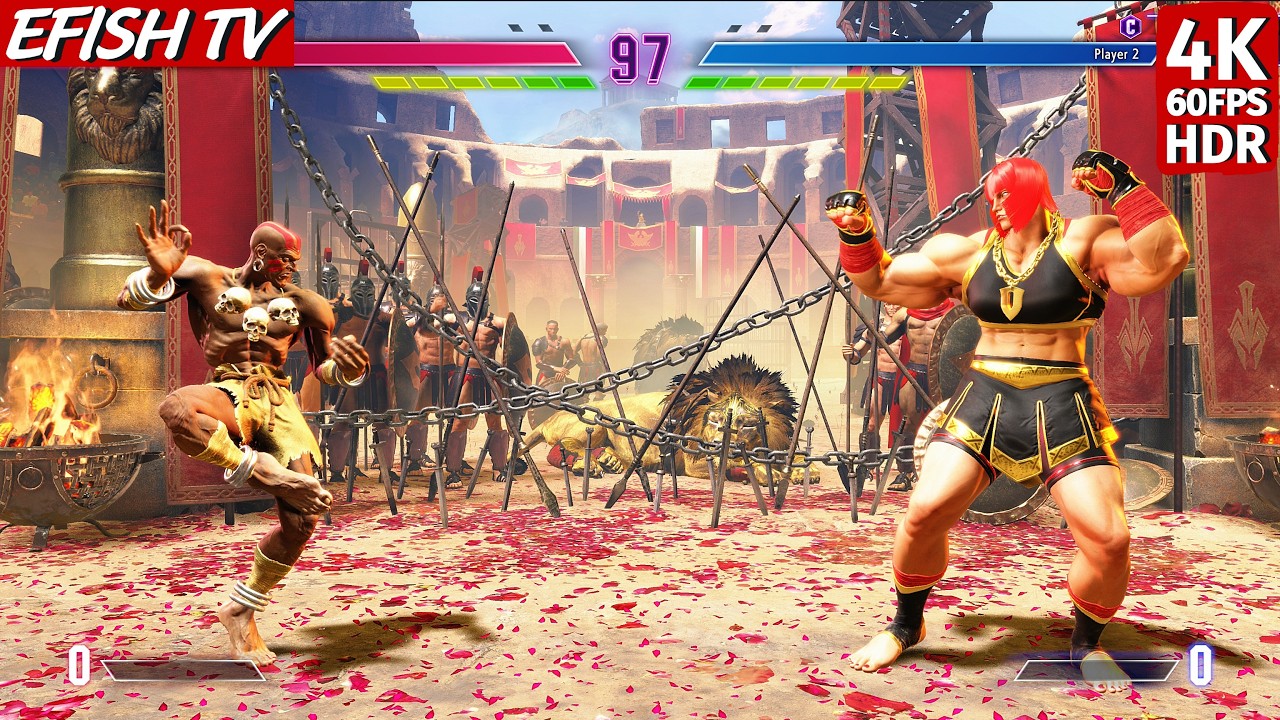 Dhalsim vs Marisa (Hardest AI) - Street Fighter 6