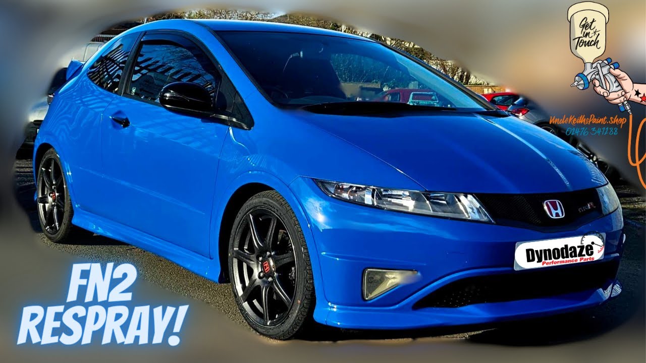 Потрясающий синий цвет для Honda Civic FN2 TypeR Repaint