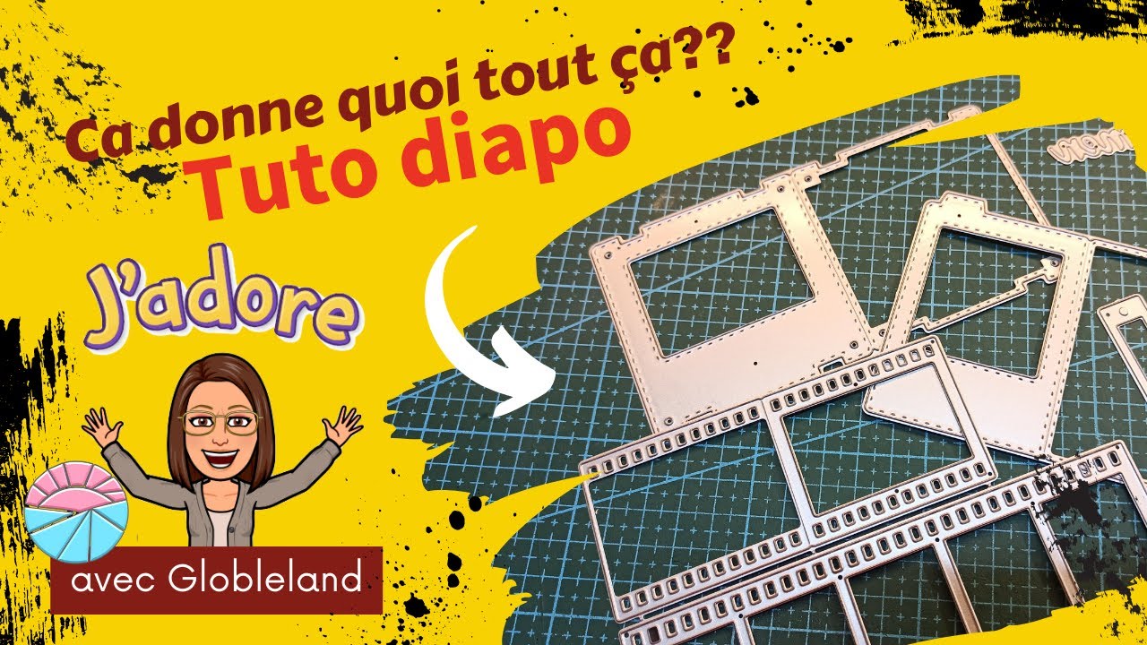 TUTO DIAPO avec dies #globleland (Diapo, bande négatif photos...)
